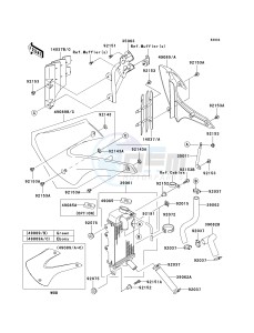 KX 85 A [KX85 MONSTER ENERGY] (A6F - A9FA) A9FA drawing RADIATOR