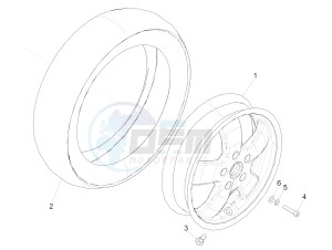 GTS 300 ie Super ABS (USA) (AU, HK) drawing Front wheel