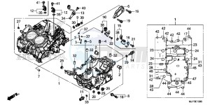 CRF1000G CRF1000 - Africa Twin Europe Direct - (ED) drawing CRANKCASE