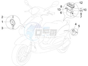 Fly 50 2t drawing Remote control switches - Battery - Horn