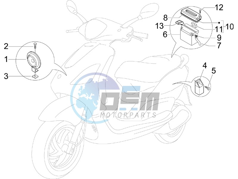 Remote control switches - Battery - Horn