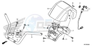 TRX420FA6F TRX420F Australia - (U) drawing HANDLE PIPE