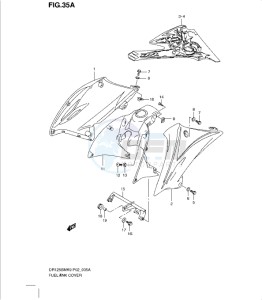 DR125SML 0 drawing FUEL TANK COVER (MODEL L0)