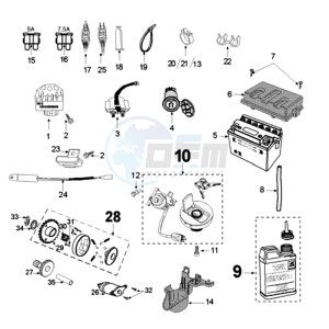 FIGHT 3 A 4T LE MANS drawing ELECTRIC PART