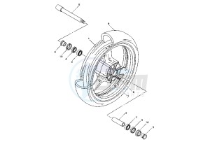 YZF R1 1000 drawing FRONT WHEEL