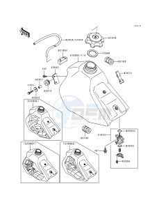 KX 100 B [KX100] (B5-B7) [KX100] drawing FUEL TANK