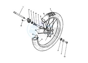 TT S 600 drawing FRONT WHEEL