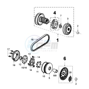 VIVA SL2C drawing CLUTCH 4 HOLES