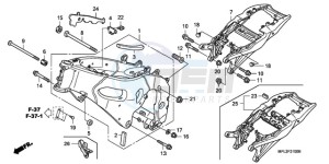 CBR1000RR9 France - (F / CMF TRI) drawing FRAME BODY