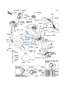 NINJA ZX-6R ZX600RBF FR GB XX (EU ME A(FRICA) drawing Fuel Tank