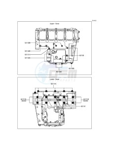 Z800 ZR800CFF UF (UK FA) XX (EU ME A(FRICA) drawing Crankcase Bolt Pattern