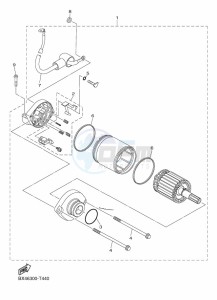 YZF-R1 (BX4D) drawing STARTING MOTOR