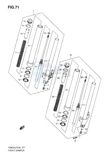 VZ800 drawing FRONT DAMPER