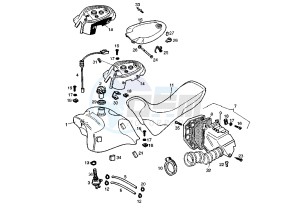 SENDA R - 50 cc drawing FUEL TANK