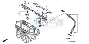 CBR600RRA E drawing FUEL INJECTOR