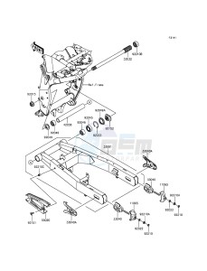 Z800 ZR800CGFA UF (UK FA) XX (EU ME A(FRICA) drawing Swingarm