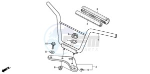 CRF50F drawing HANDLE PIPE/TOP BRIDGE