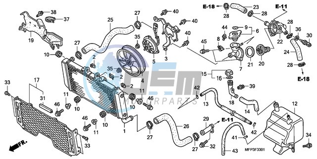 RADIATOR (CB1300A/CB1300S A)