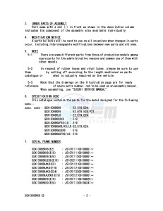 GSX1300BK (E2) drawing * CATALOG PREFACE *