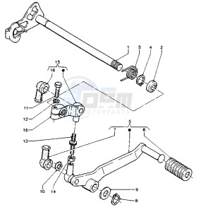 TZR RR 125 drawing SHIFT SHAFT