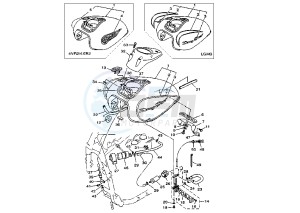 XVS DRAG STAR 650 drawing FUEL TANK MY97