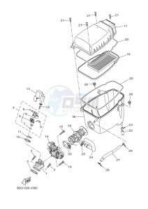 MT-125 MTN125-A (B6G1) drawing INTAKE