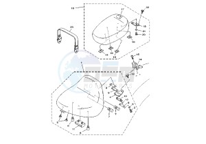 XVS A DRAG STAR CLASSIC 650 drawing SEAT