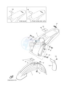 YZ125 (1SR9 1SRA 1SRB 1SRC 1SRC) drawing FENDER