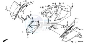 TRX250XA Europe Direct - (ED) drawing FRONT FENDER