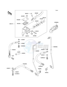 KLF 300 C [BAYOU 300 4X4] (C5-C9) [BAYOU 300 4X4] drawing FRONT MASTER CYLINDER