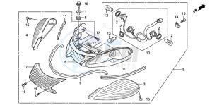 SH300 drawing REAR COMBINATION LIGHT