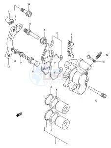 RM250 (E28) drawing FRONT CALIPER (MODEL P R)