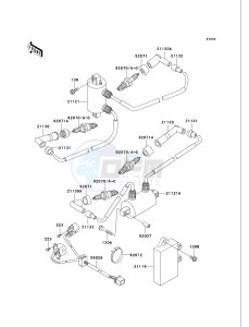 VN 750 A [VULCAN 750] (A6F) A6F drawing IGNITION SYSTEM