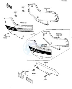 EX 500 A [EX500] (A1-A3) [EX500] drawing SIDE COVERS_CHAIN COVER