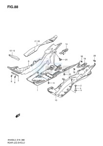 AN400 BURGMAN EU drawing REAR LEG SHIELD