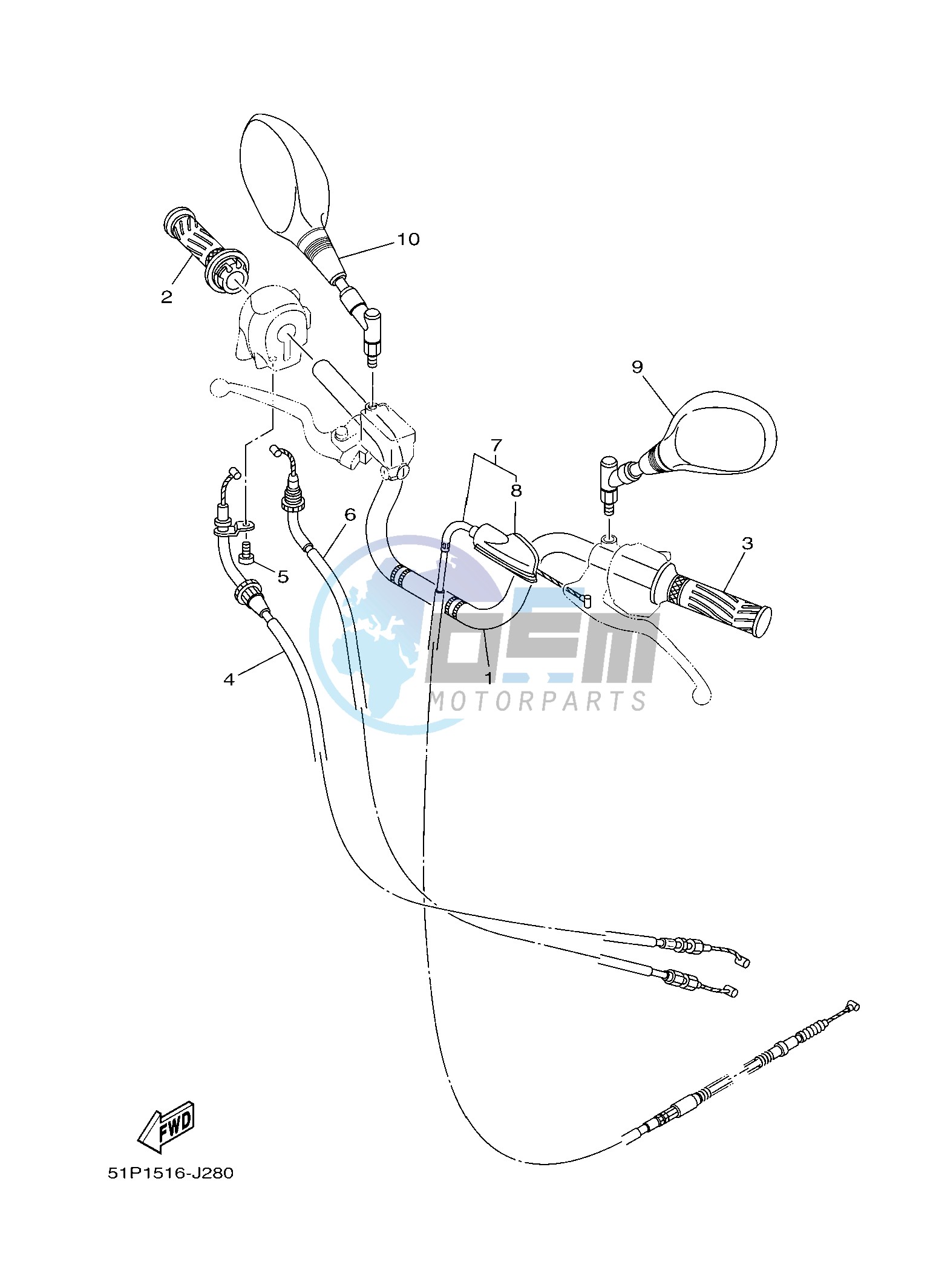 STEERING HANDLE & CABLE