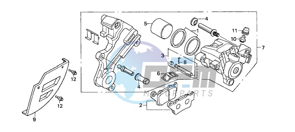 REAR BRAKE CALIPER (2)