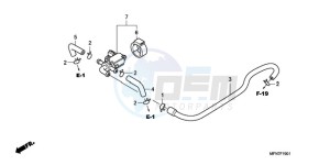 CB1000R9 France - (F / CMF) drawing AIR INJECTION CONTROL VALVE