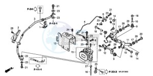 CBR600RA9 France - (F / ABS CMF) drawing REAR VALVE UNIT (CBR600RA)