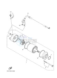 MT09A MT-09 ABS 900 (2DRA 2DRB) drawing STARTING MOTOR