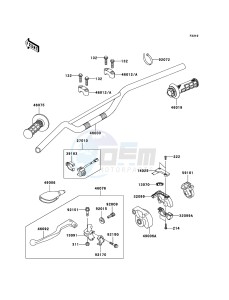 KX65 KX65A6F EU drawing Handlebar