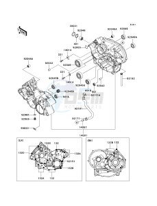 KSV 700 A [KFX 700] (A6F-A9F) A6F drawing CRANKCASE