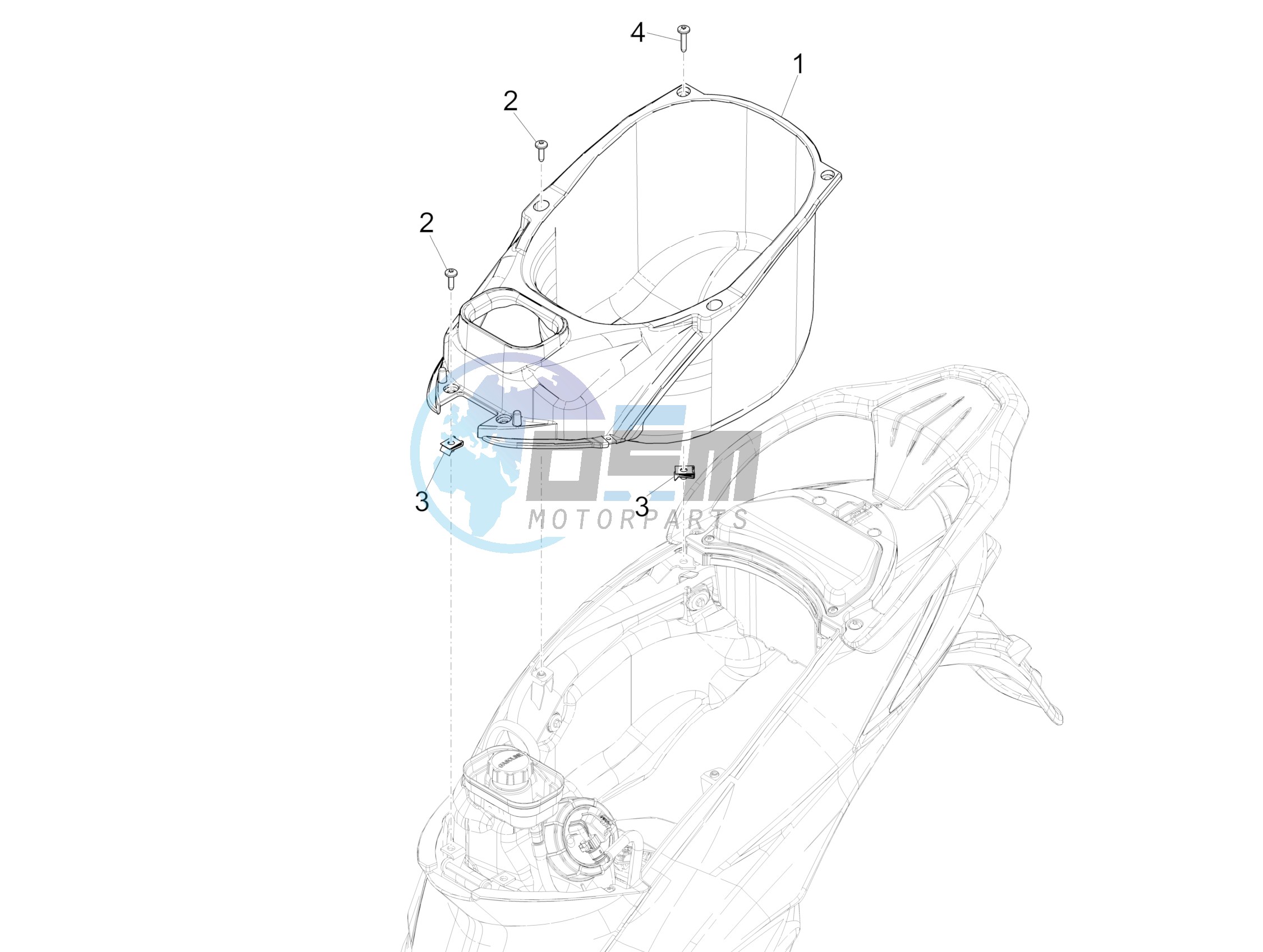 Helmet housing - Undersaddle