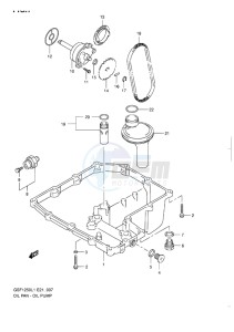 GSF-1250 BANDIT EU drawing OIL PAN - OIL PUMP