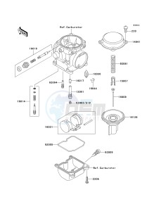 EN 500 C [VULCAN 500 LTD] (C6F-C9F) C8F drawing CARBURETOR PARTS