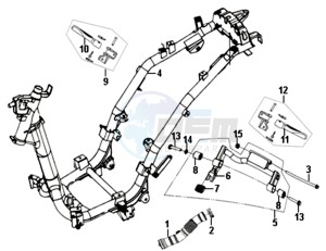 ALLO 50 45KMH (L8 L9) EU EURO4 drawing FRAME / ENGINE MOUNT