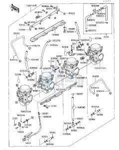 ZG 1000 A [CONCOURS] (A4-A6 A4 ONLY CAN) [CONCOURS] drawing CARBURETOR