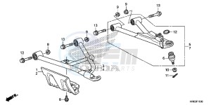 TRX500FA6G TRX500FA Australia - (U) drawing FRONT ARM