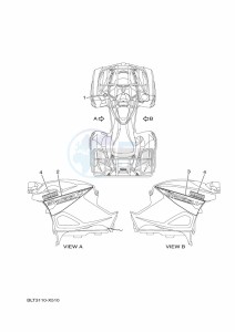 YFM700FWAD GRIZZLY 700 EPS (BLT5) drawing GRAPHICS