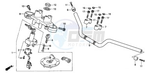 NTV650 drawing HANDLE PIPE/TOP BRIDGE